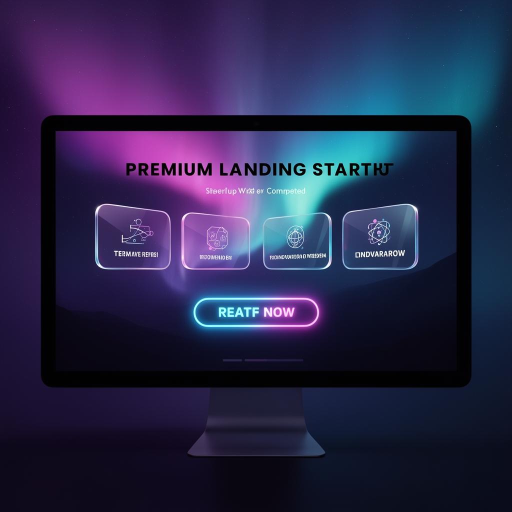 Landing Page template preview