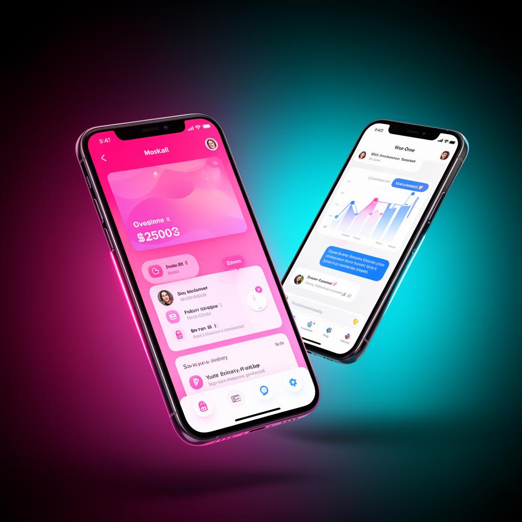Mobile App UI template preview